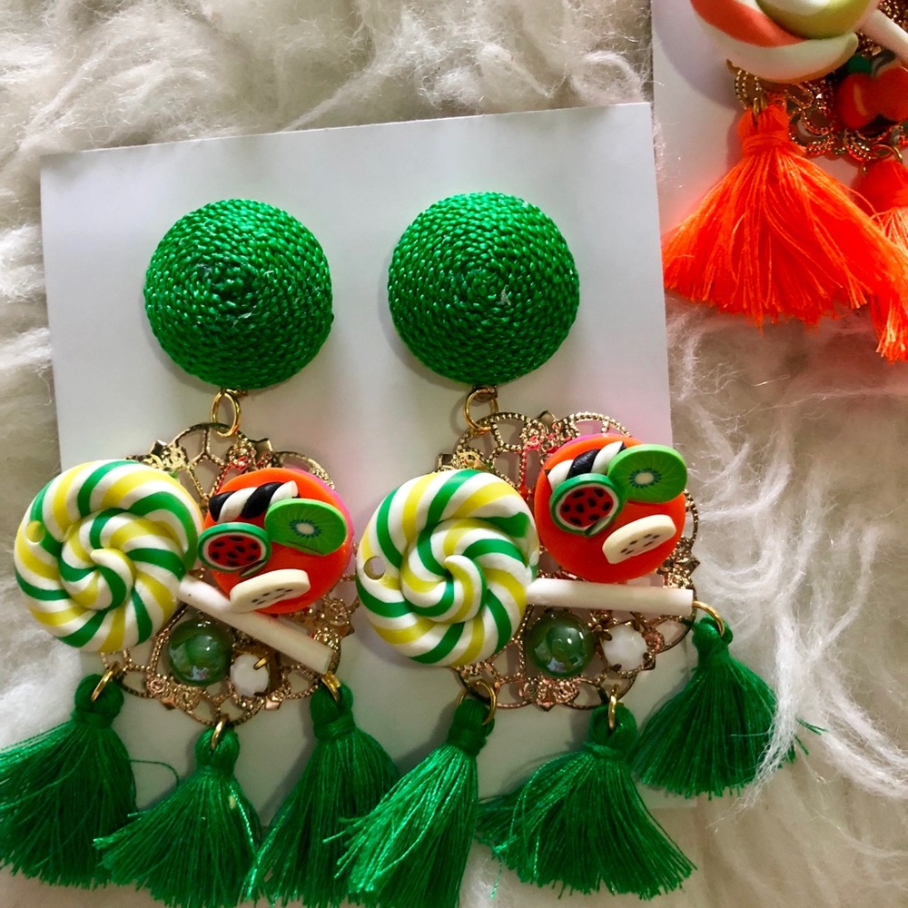 Candy Line- Fringed Earrings 🍭/ Sushi